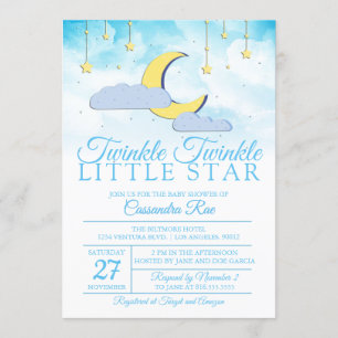INVITACIÓN PEQUEÑA ESTRELLA DE TWINKLE - BABY SHOWER
