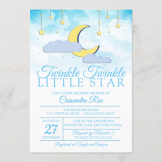 INVITACIÓN PEQUEÑA ESTRELLA DE TWINKLE - BABY SHOWER