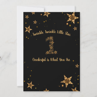 Invitación Pequeña estrella de Twinkle Twinkle, maravilloso c