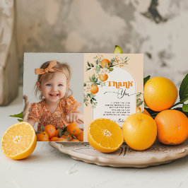 Invitación Pequeña fiesta de cumpleaños de Cutie cítricos fot