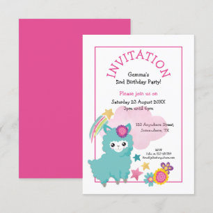 Invitación Pequeña fiesta de cumpleaños de niño pequeño con n