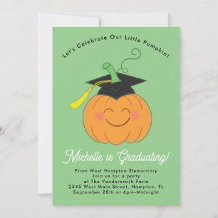 Invitación Pequeña fiesta de graduación elemental de la caída