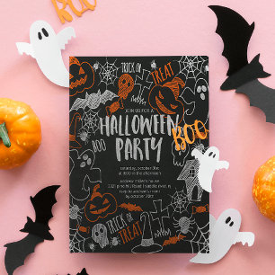 Invitación Pequeña fiesta de Halloween