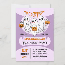 Invitación Pequeña fiesta de Halloween para los niños