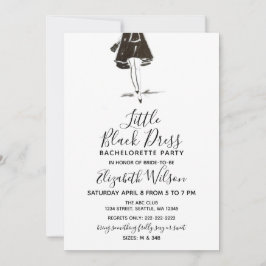 Invitación Pequeña fiesta de soltero con tacones altos de ves