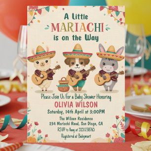Invitación Pequeña Fiesta Mariachi