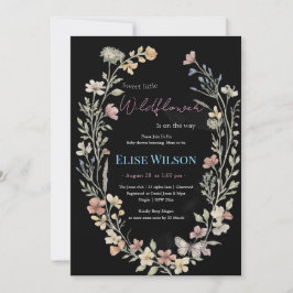 Invitación Pequeña flor silvestre dulce en camino