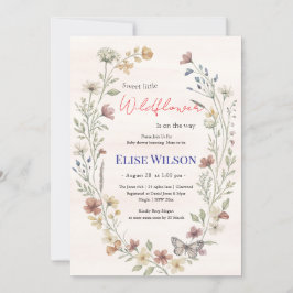 Invitación Pequeña flor silvestre dulce en camino