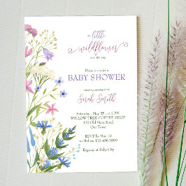 Invitación Pequeña flor silvestre está en camino de la invita