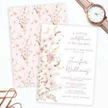 Pequeña flor silvestre linda bebé ducha