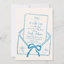 Invitación Pequeña mano cortada de limón Baby Shower