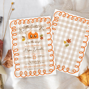 Invitación Pequeña Mano De Pie De Cutie Dibujada Baby Shower