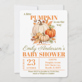 Invitación Pequeña marca de agua Baby Shower