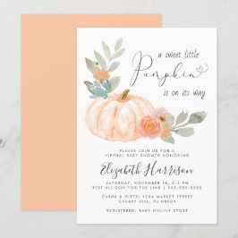 Invitación Pequeña marca de agua Baby Shower virtual