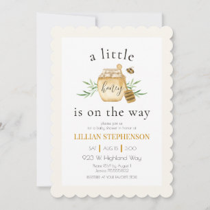 Invitación  Pequeña Miel en Camino Abeja Baby Shower Venerar