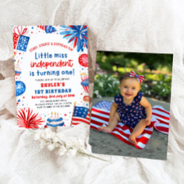 Invitación Pequeña Miss Independiente 4 de Julio