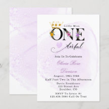 Pequeña Miss Un Maravilloso Purple Primer Fiesta d