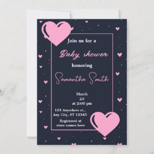 Invitación pequeña novia de ducha de bebé