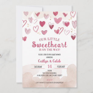 Invitación Pequeña novia en camino, Baby Shower, Cupido