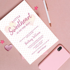 Invitación Pequeña novia está en el camino del Baby Shower ro