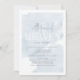 Invitación Pequeña paz del cielo azul Baby Shower