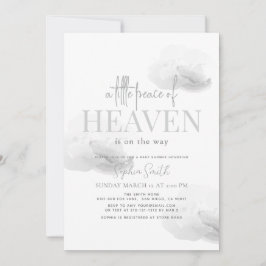 Invitación Pequeña paz del cielo en la nube de Baby Shower