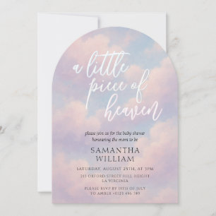 Invitación Pequeña pieza del cielo del maravilloso arco Baby