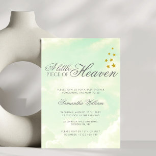 Invitación Pequeña pieza del cielo nubes Baby Shower