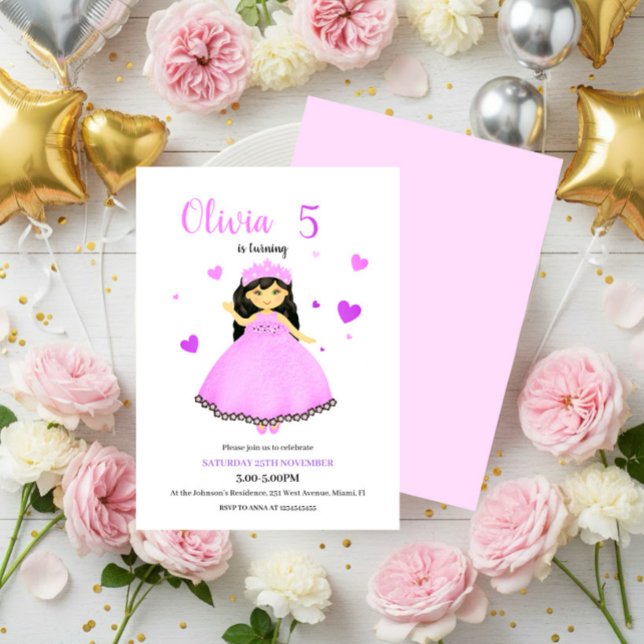 Invitación Pequeña princesa (Subido por el creador)