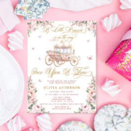 Invitación Pequeña Princesa Carriage Chica de cuento de hadas