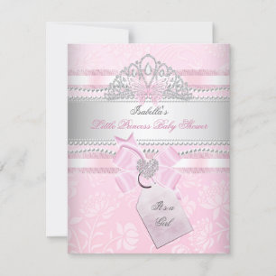Invitación Pequeña Princesa Cumpleaños Hermosa Niña Mariposa