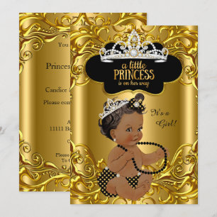 Invitación Pequeña princesa está en camino Fiesta de Baby Sho