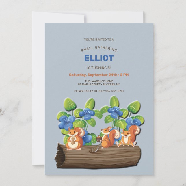 Invitación Pequeña reunión (Anverso)