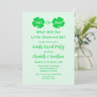 Pequeña revelación de género de Shamrock