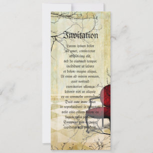 Invitación Pequeña silla real con ramas