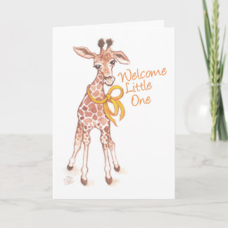 Invitación Pequeña una jirafa linda agradable Baby Shower