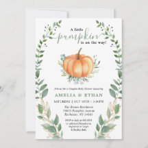 Pequeña vegetación de calabaza | Baby Shower de pa