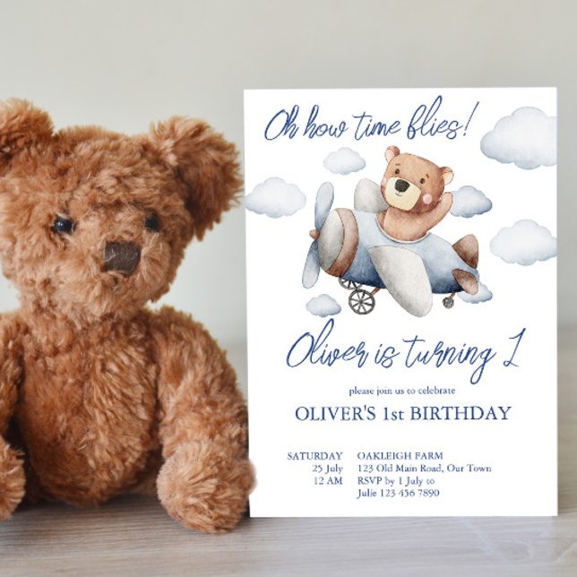 Invitación Pequeña y pequeña fiesta de cumpleaños de un pilot (Subido por el creador)