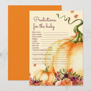 Invitación Pequeñas predicciones y consejos para bebés de cal