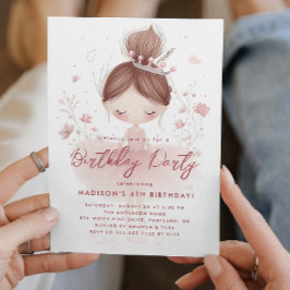 Invitación Pequeñas princesas Ballerina Fiesta de Cumpleaños