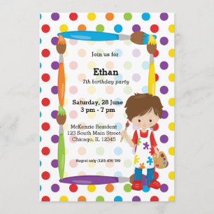 Invitación Pequeño Artista Cuto