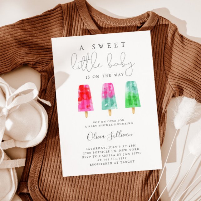 Invitación Pequeño Baby Shower colorido (Subido por el creador)