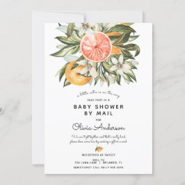 Invitación Pequeño Baby Shower Cutie Por Correo