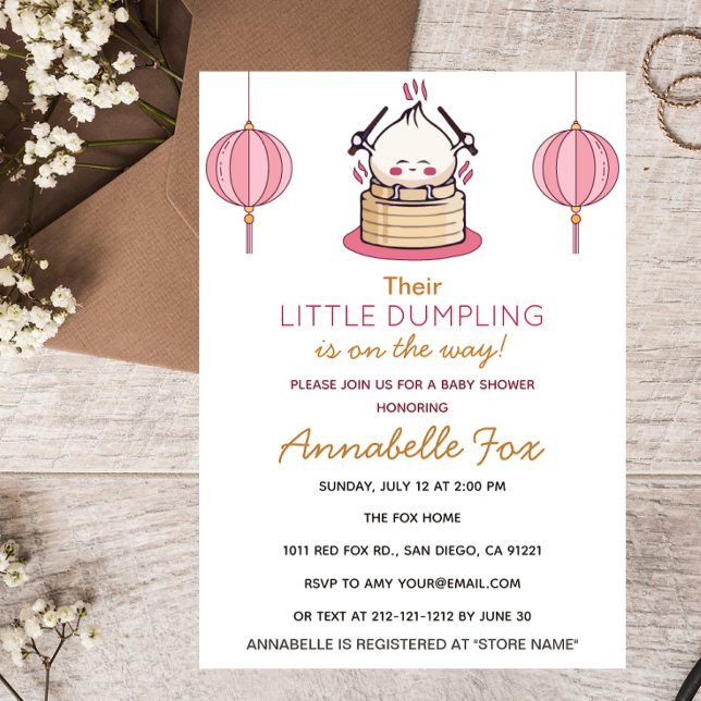 Invitación Pequeño Baby Shower de Dumping (Subido por el creador)