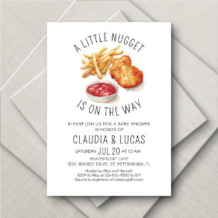 Invitación Pequeño Baby Shower nugget