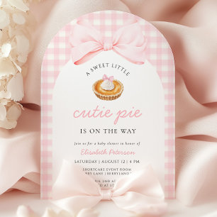 Invitación Pequeño Baby Shower rosado