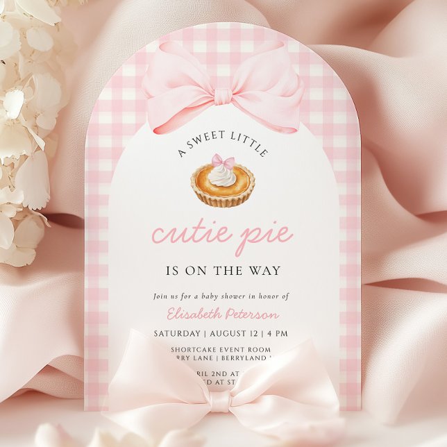 Invitación Pequeño Baby Shower rosado (Subido por el creador)