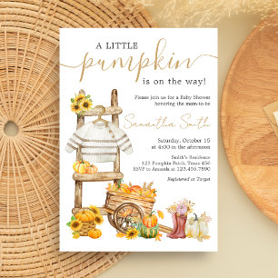 Invitación Pequeño Baby Shower ruso de calabaza
