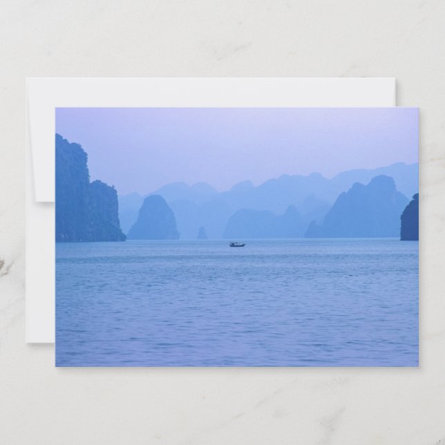 Invitación Pequeño barco de pesca en la bahía de Ha Long - Vi (Anverso)