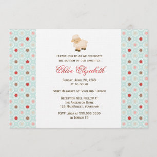 Invitación Pequeño bautismo del cordero